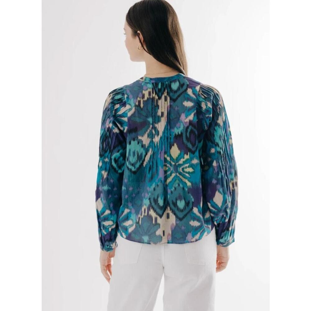 Love The Label‎ Lavina Top Symphonic Ikat Print Size Small - Picture 3 of 10